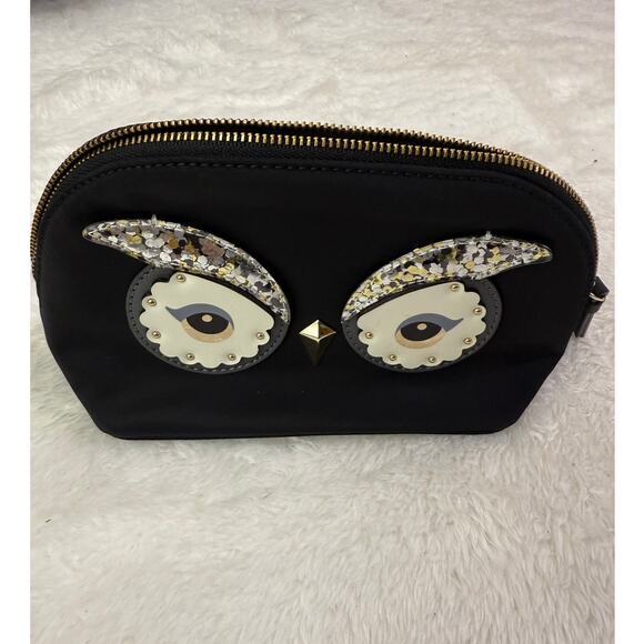 kate spade Handbags - SOLD Kate Spade Makeup Bag Owl Motif New without Tags